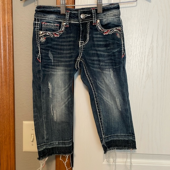 GRACE Girls Red White and Blue Capris - Picture 1 of 2